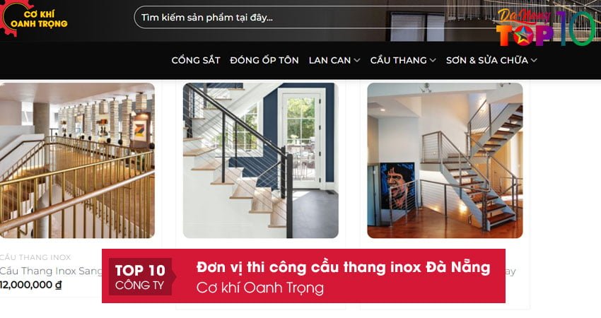 co-khi-oanh-trong-thi-cong-cau-thang-inox-da-nang-tron-goi-top10danang