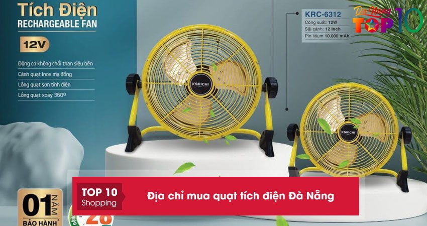 Top 15+ địa chỉ mua quạt tích điện Đà Nẵng hàng chính hãng
